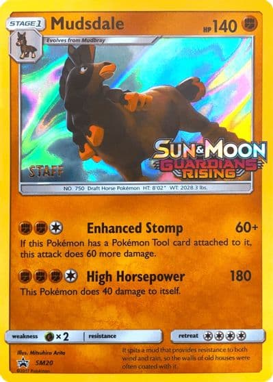 Mudsdale - SM20 (Prerelease) [Staff] SM Promos Pokemon card