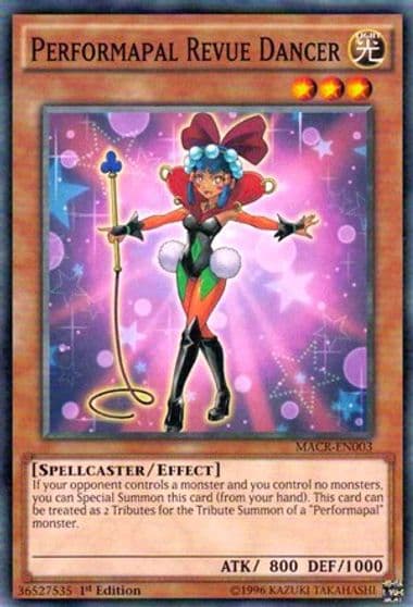 Performapal Revue Dancer Maximum Crisis Yu-Gi-Oh! card