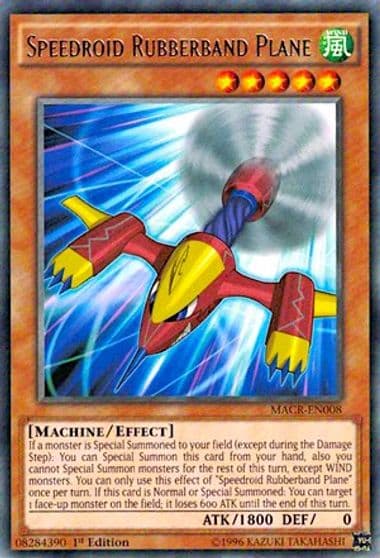 Speedroid Rubberband Plane Maximum Crisis Yu-Gi-Oh! card
