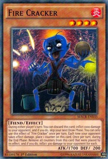 Fire Cracker Maximum Crisis Yu-Gi-Oh! card