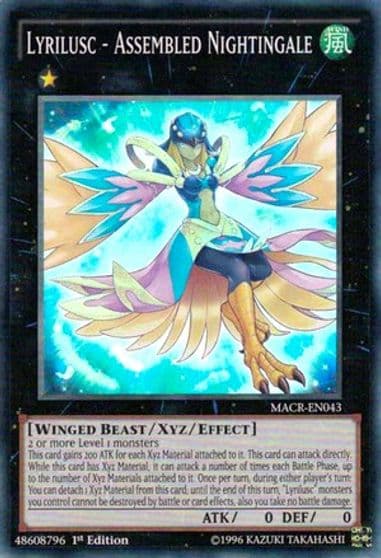 Lyrilusc Assembled Nightingale Maximum Crisis Yu-Gi-Oh! card