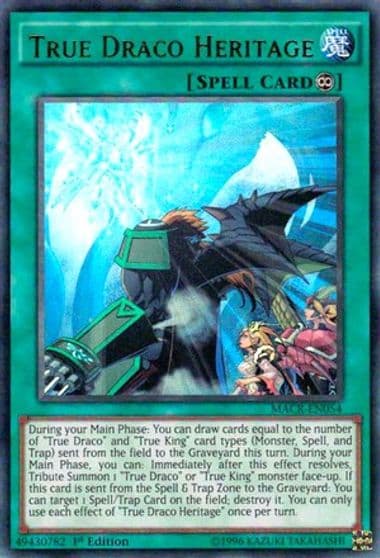 True Draco Heritage Maximum Crisis Yu-Gi-Oh! card