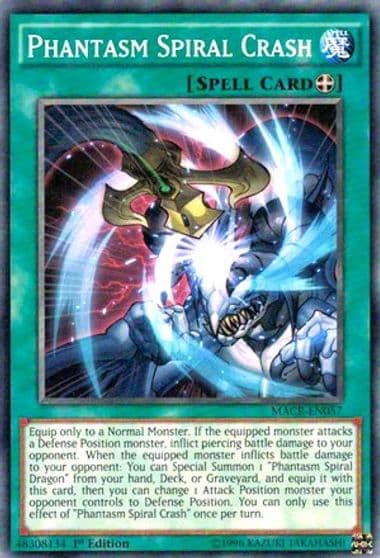 Phantasm Spiral Crash Maximum Crisis Yu-Gi-Oh! card