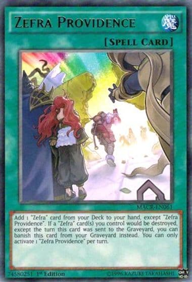 Zefra Providence Maximum Crisis Yu-Gi-Oh! card