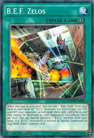 BEF Zelos Maximum Crisis Yu-Gi-Oh! card