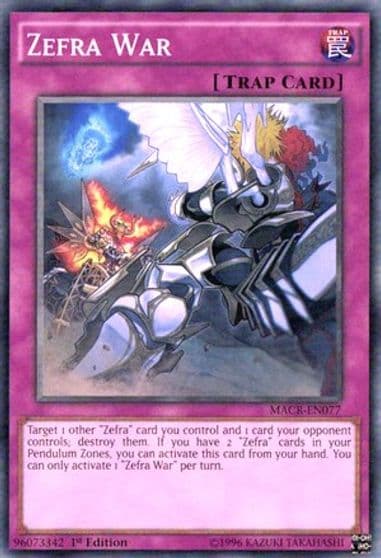 Zefra War Maximum Crisis Yu-Gi-Oh! card
