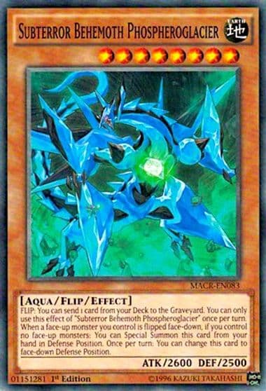 Subterror Behemoth Phospheroglacier Maximum Crisis Yu-Gi-Oh! card