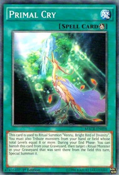 Primal Cry Maximum Crisis Yu-Gi-Oh! card