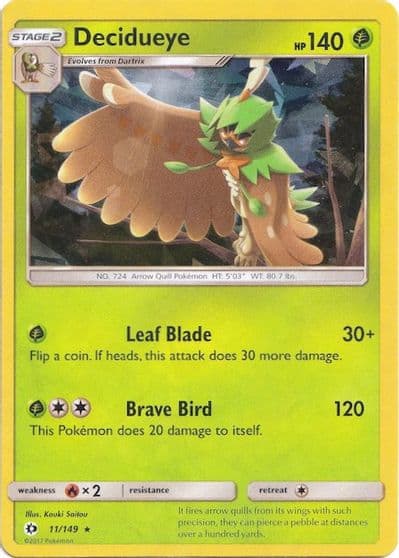 Decidueye (Cracked Ice Holo) Deck Exclusives Pokemon card