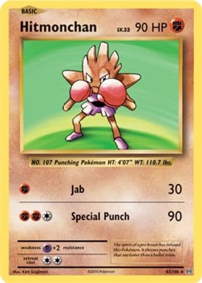 Hitmonchan (XY Evolutions) Deck Exclusives Pokemon card