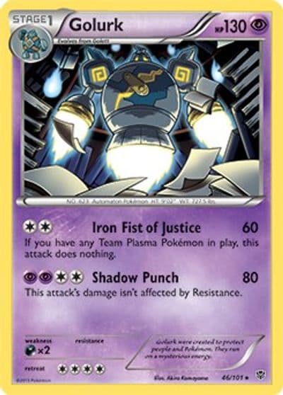 Golurk (BW Plasma Blast) Deck Exclusives Pokemon card