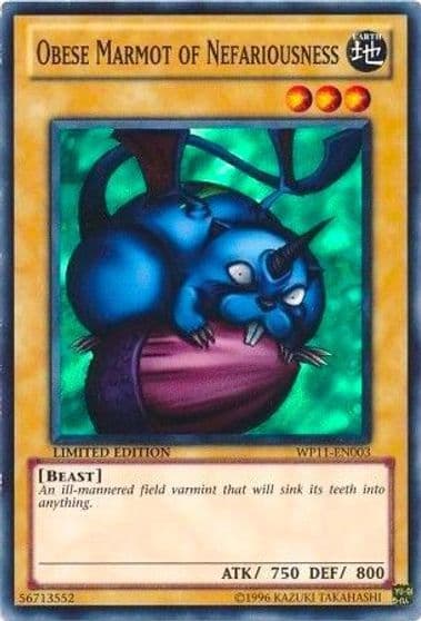 Obese Marmot of Nefariousness World Championship 2011 Card Pack Yu-Gi-Oh! card