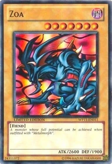 Zoa World Championship 2011 Card Pack Yu-Gi-Oh! card