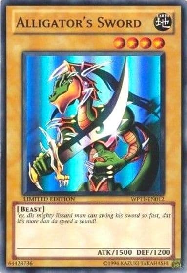 Alligators Sword World Championship 2011 Card Pack Yu-Gi-Oh! card