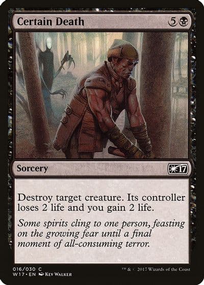 Certain Death Welcome Deck 2017 Magic card