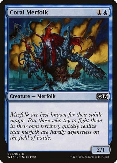 Coral Merfolk Welcome Deck 2017 Magic card