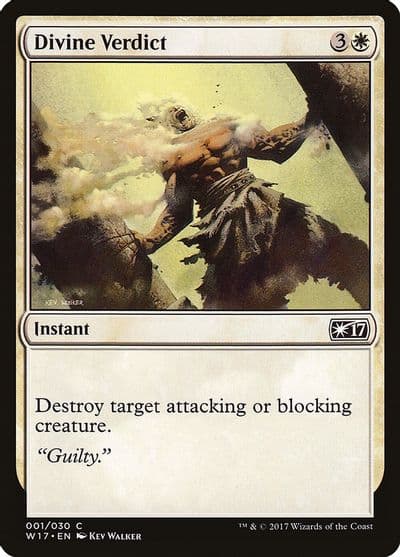Divine Verdict Welcome Deck 2017 Magic card