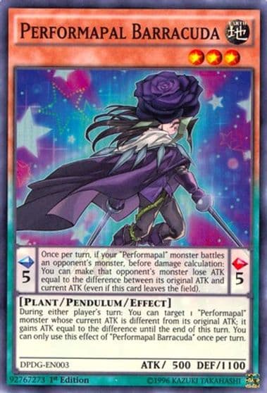 Performapal Barracuda Duelist Pack: Dimensional Guardians Yu-Gi-Oh! card