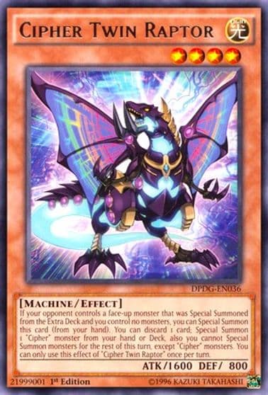 Cipher Twin Raptor Duelist Pack: Dimensional Guardians Yu-Gi-Oh! card