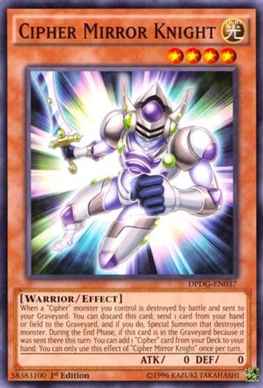 Cipher Mirror Knight Duelist Pack: Dimensional Guardians Yu-Gi-Oh! card