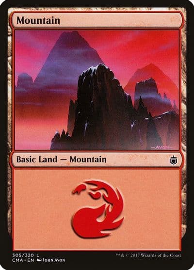 Mountain 305 Commander Anthology Magic card