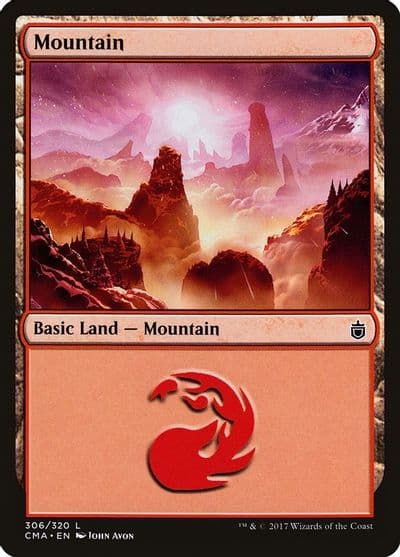 Mountain 306 Commander Anthology Magic card