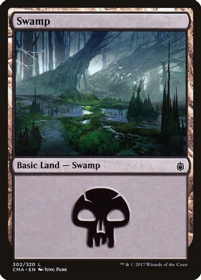 Swamp 302 Commander Anthology Magic card