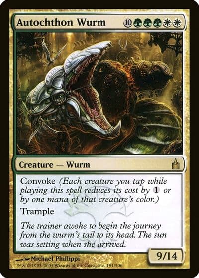 Autochthon Wurm Ravnica: City of Guilds Magic card