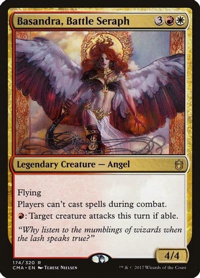 Basandra Battle Seraph Commander Anthology Magic card