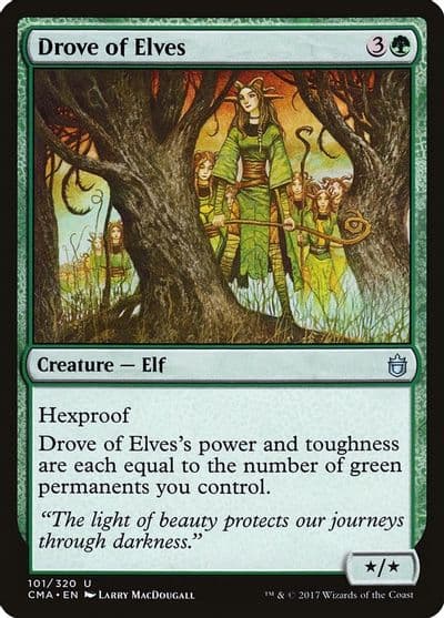 Drove of Elves Commander Anthology Magic card