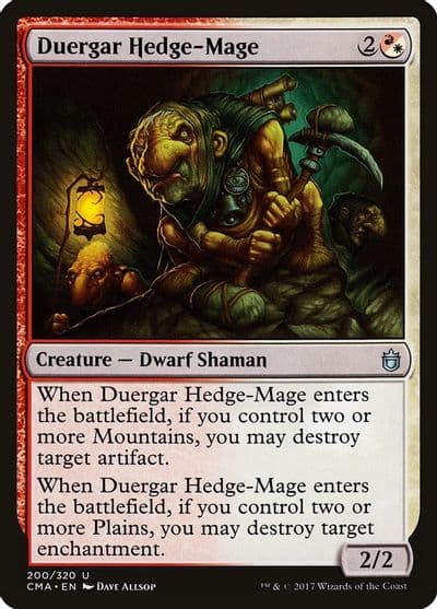 Duergar Hedge Mage Commander Anthology Magic card