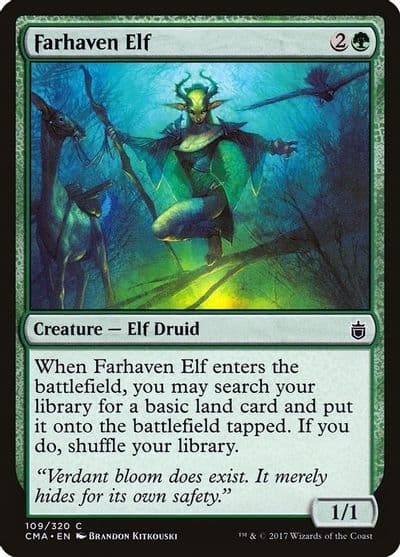Farhaven Elf Commander Anthology Magic card