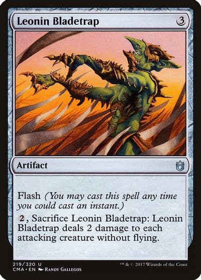 Leonin Bladetrap Commander Anthology Magic card