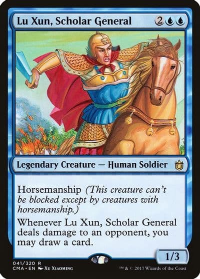 Lu Xun Scholar General Commander Anthology Magic card