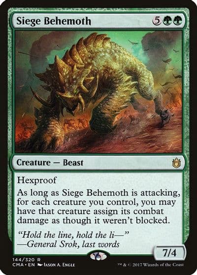 Siege Behemoth Commander Anthology Magic card