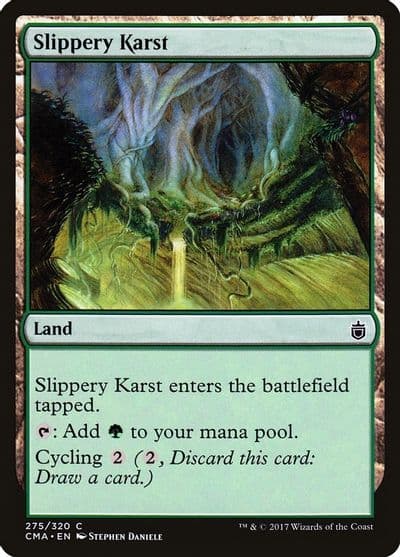Slippery Karst Commander Anthology Magic card