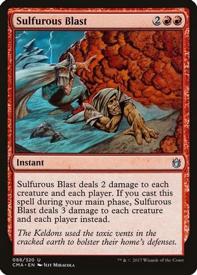 Sulfurous Blast Commander Anthology Magic card