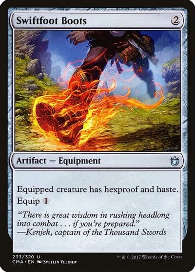 Swiftfoot Boots Commander Anthology Magic card