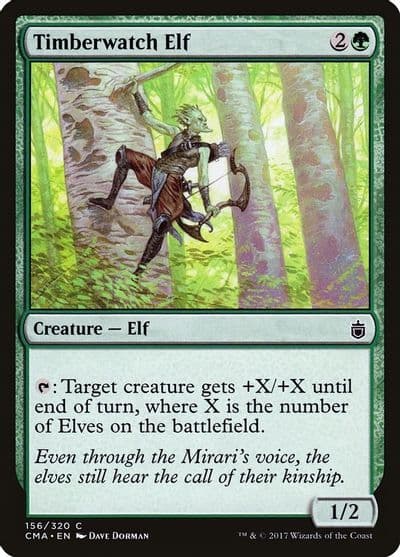 Timberwatch Elf Commander Anthology Magic card