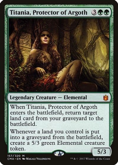 Titania Protector of Argoth Commander Anthology Magic card