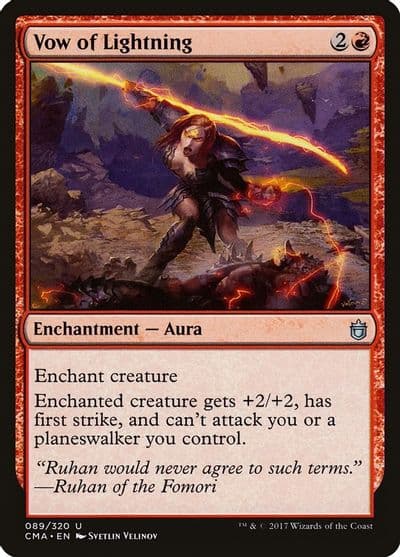 Vow of Lightning Commander Anthology Magic card