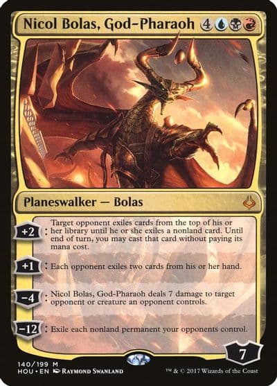 Nicol Bolas God Pharaoh Hour of Devastation Magic card