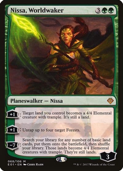 Nissa Worldwaker Archenemy: Nicol Bolas Magic card