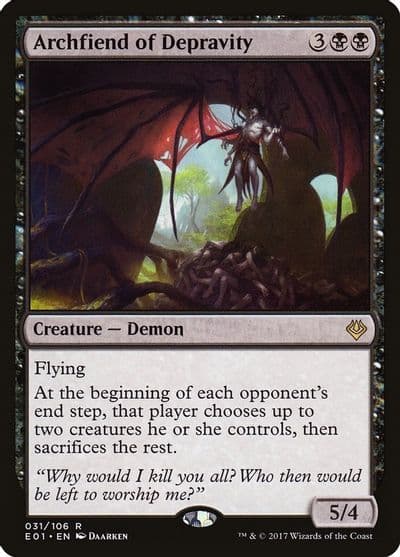 Archfiend of Depravity Archenemy: Nicol Bolas Magic card