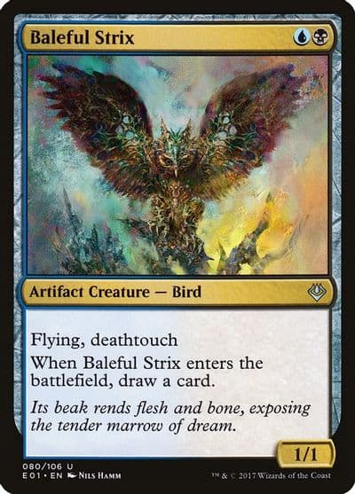 Baleful Strix Archenemy: Nicol Bolas Magic card