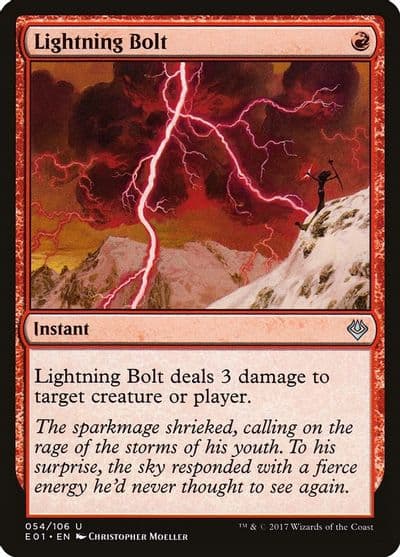 Lightning Bolt Archenemy: Nicol Bolas Magic card