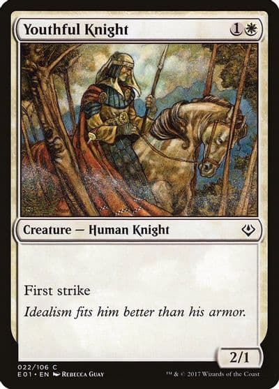 Youthful Knight Archenemy: Nicol Bolas Magic card