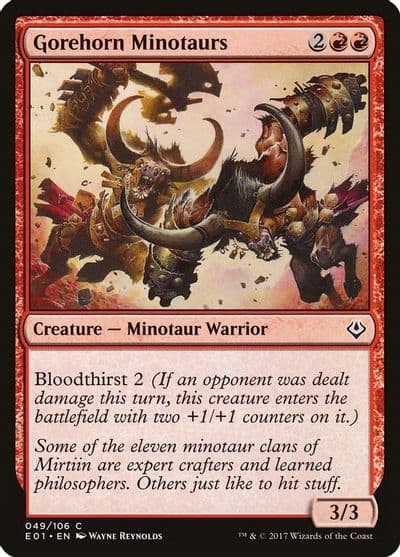 Gorehorn Minotaurs Archenemy: Nicol Bolas Magic card