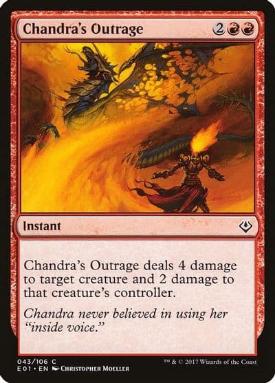 Chandras Outrage Archenemy: Nicol Bolas Magic card