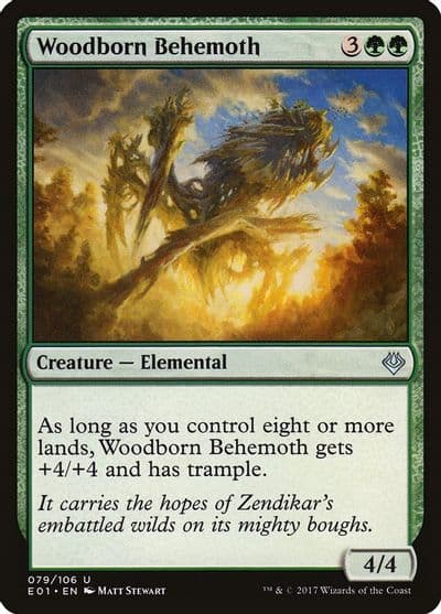 Woodborn Behemoth Archenemy: Nicol Bolas Magic card